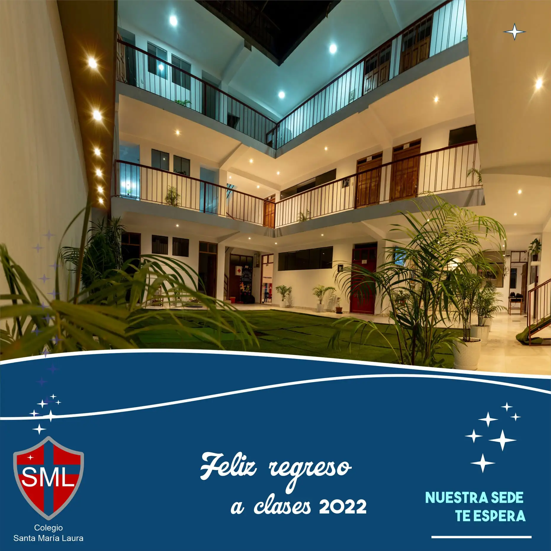 Interior del Colegio Santa María Laura